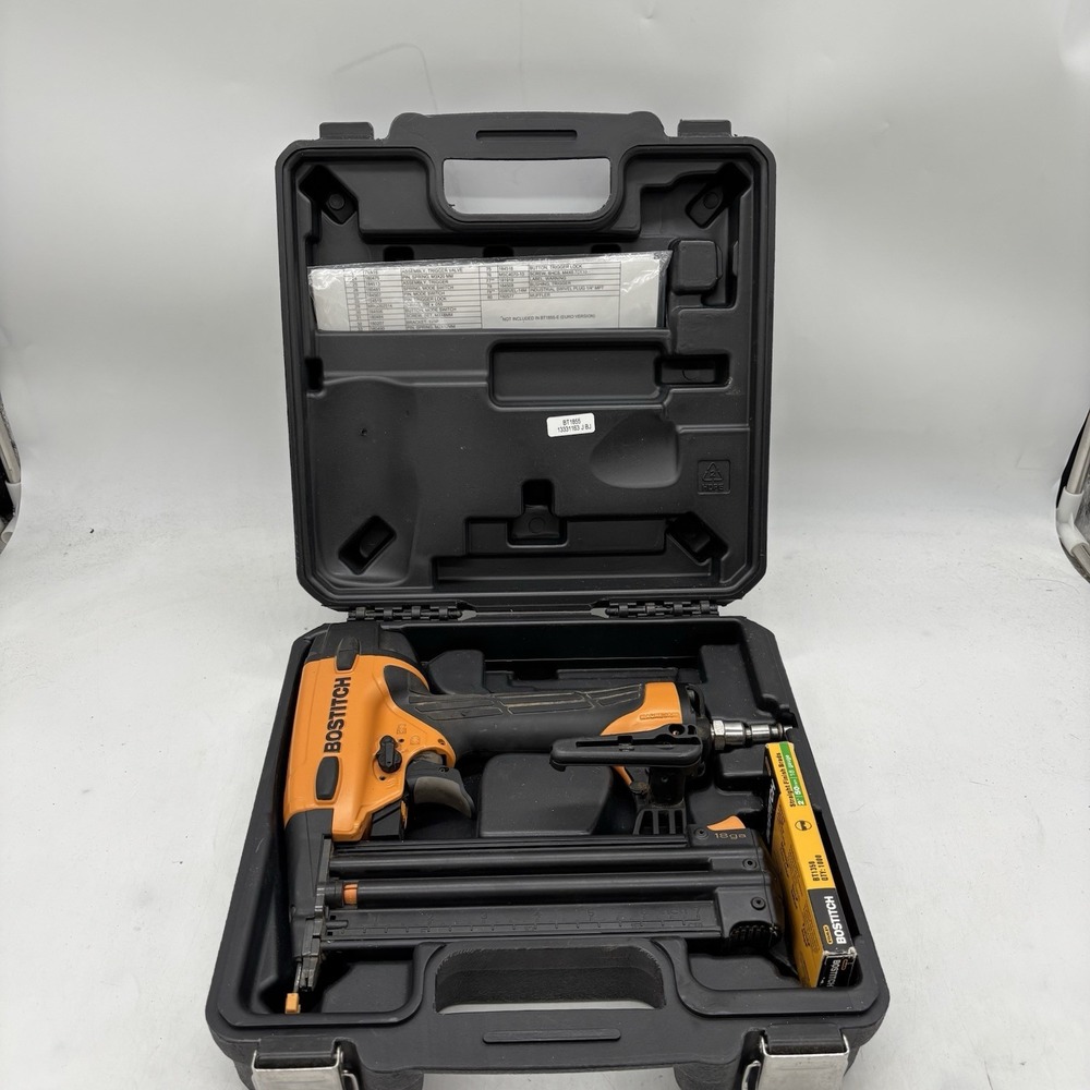 Bostitch BT1855 18 Gauge Pneumatic Brad Nailer Magnesium with Case (SPG066188)